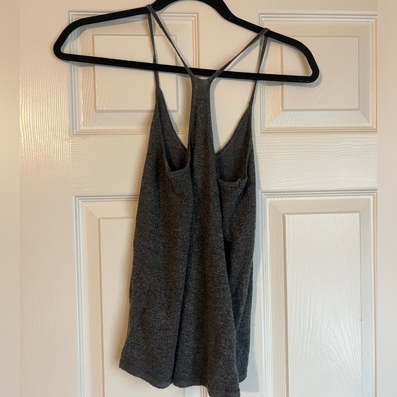 American Eagle, sparkly gray razorback tank, size xs - Picture 2 of 2